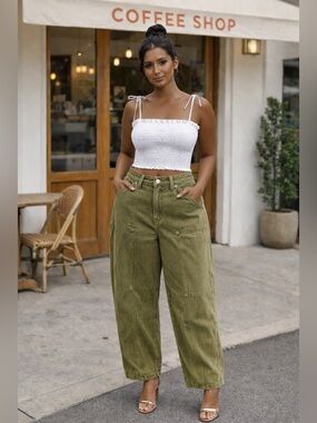 Universal Thread, Easy Barrel Leg Jeans 17 (W:40”-42”)